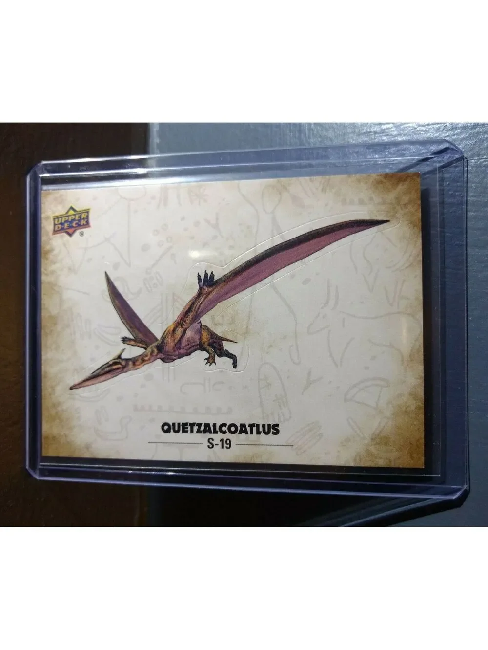 2015 Upper Deck Dinosaurs Quetzalcoatlus #S-19 Trading Sticker Card